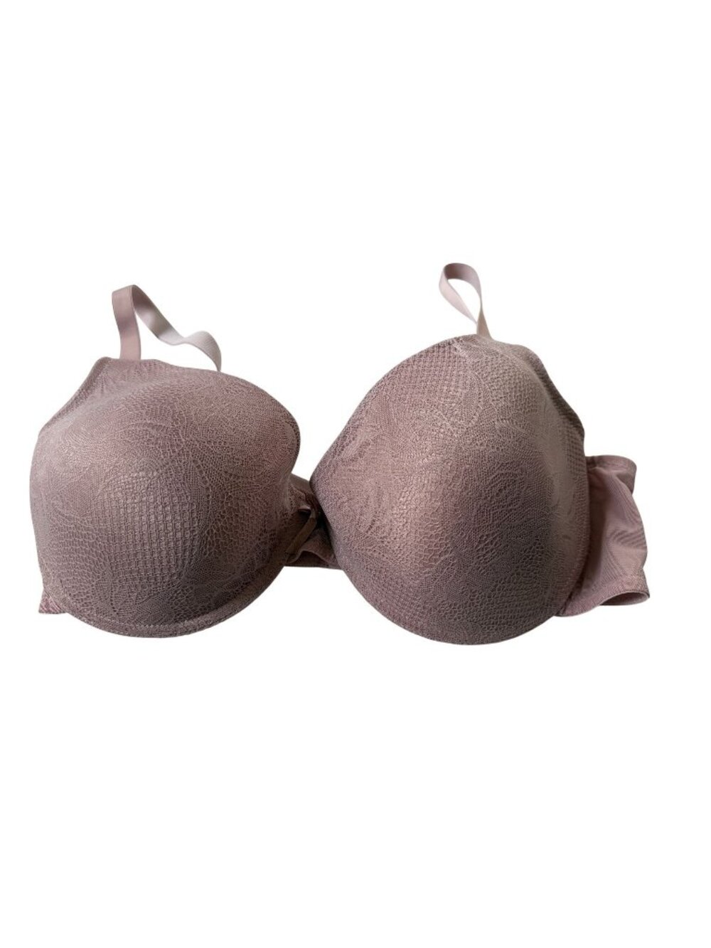 Marilyn Monroe Intimates Women’s 40D Nude Mauve Lace Underwire Full Coverage Bra